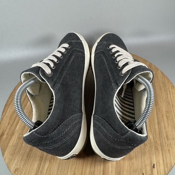 Taos Star Canvas Sneakers Womens 7 Grey Low Top Lace Up Shoes - Picture 5 of 8